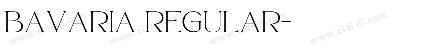 Bavaria Regular字体转换 Bavaria Regular字体转换